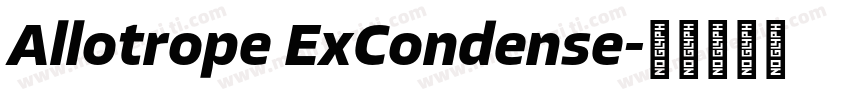 Allotrope ExCondense字体转换
